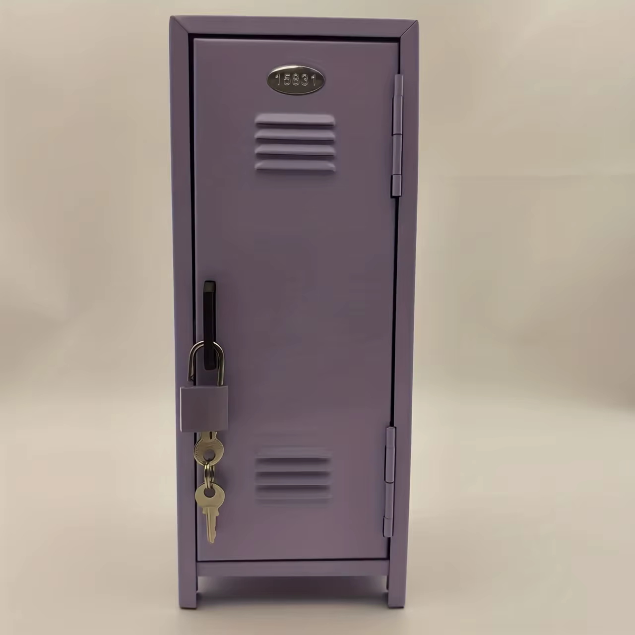 Armoire de rangement en métal Kawaii, avec serrure à clé, Mini organisateur de bureau sûr, rose, vio