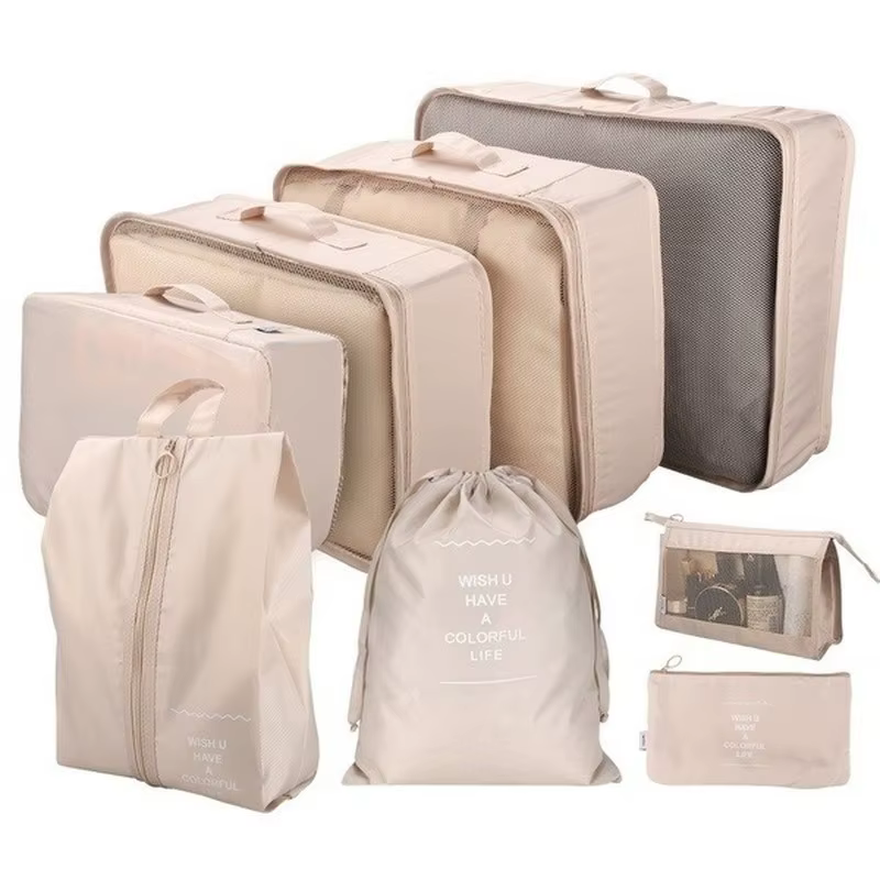 8 pièces/ensemble sacs de rangement pour voyage organisateur sacs accessoires bagages valise organis