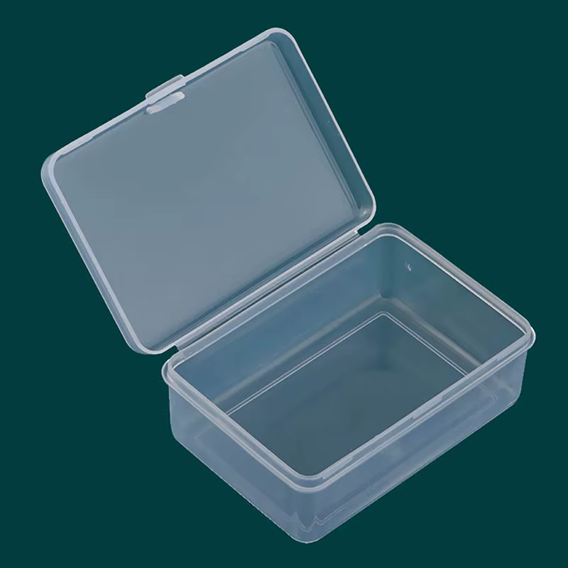 Boîte de rangement transparente en plastique, boîte carrée pour petits articles, boîtes d'emballage,