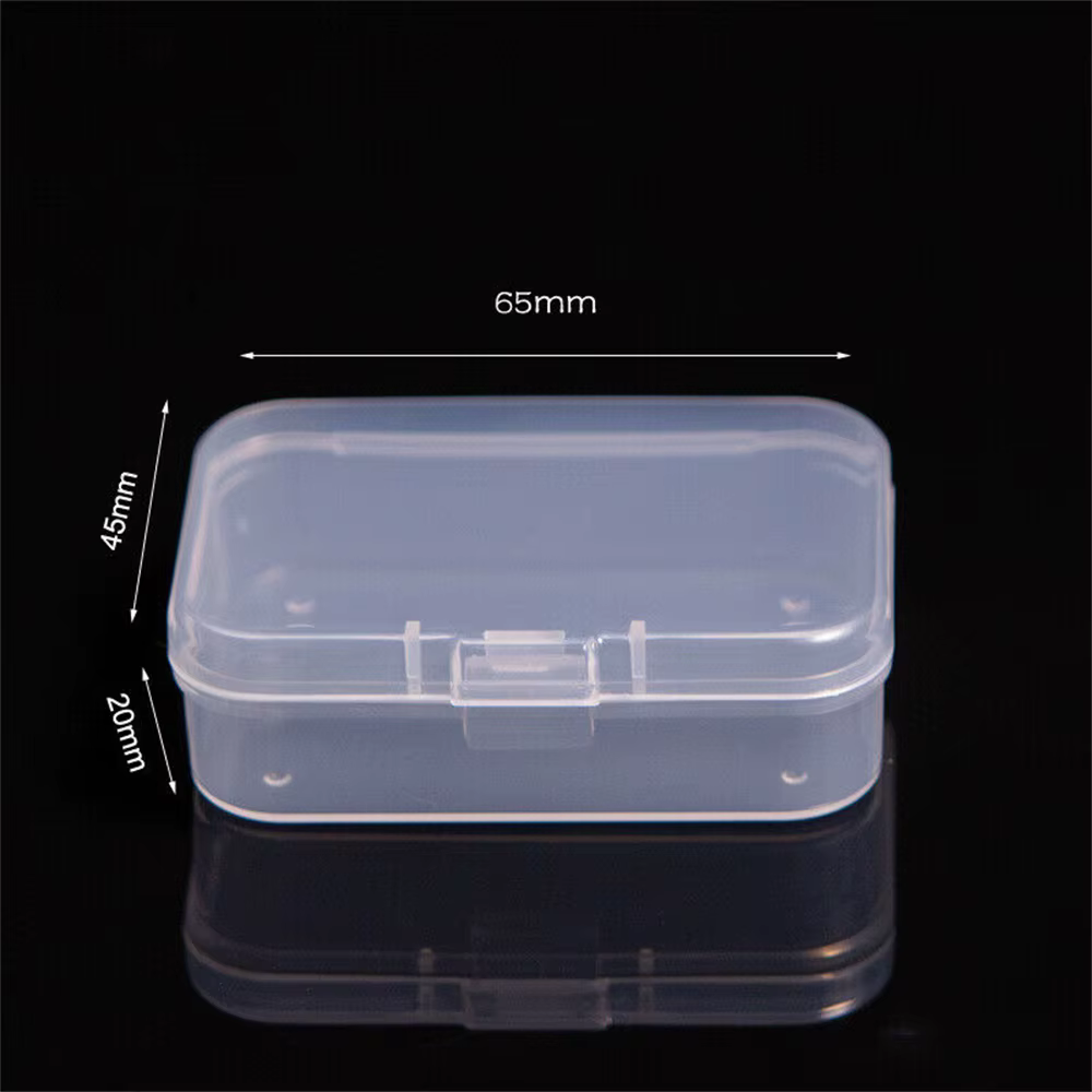Boîte de rangement pour perles, petite boîte à bijoux avec boucle épaissie, conteneur en plastique t