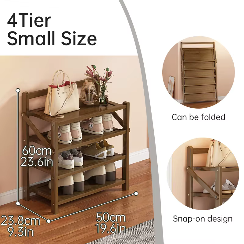 Étagère à chaussures pliable grande capacité, organisateur de rangement pour chaussures, décoration 