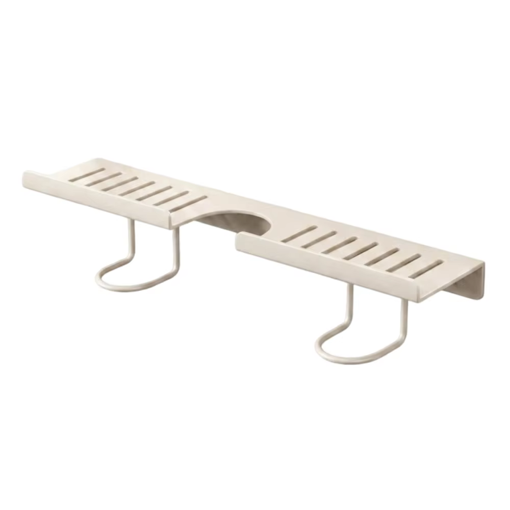 Étagère de rangement en maille pour salle de bain, avec drainage d'eau, simple, sans perçage, pour é