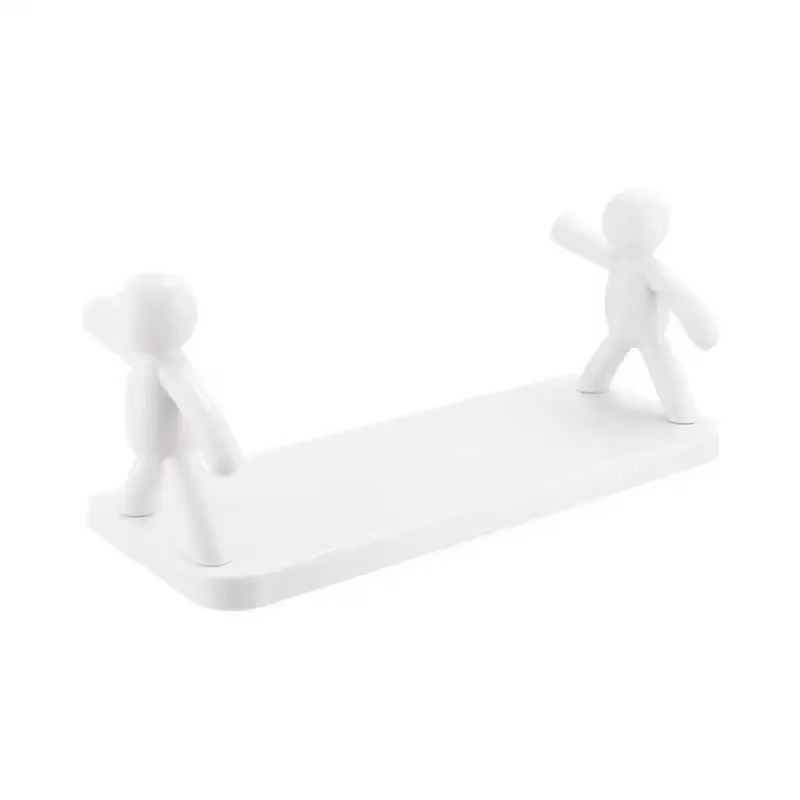 Étagère de rangement auto-adhésive en plastique PP, étagère polyvalente pour salle de bain, shampoin