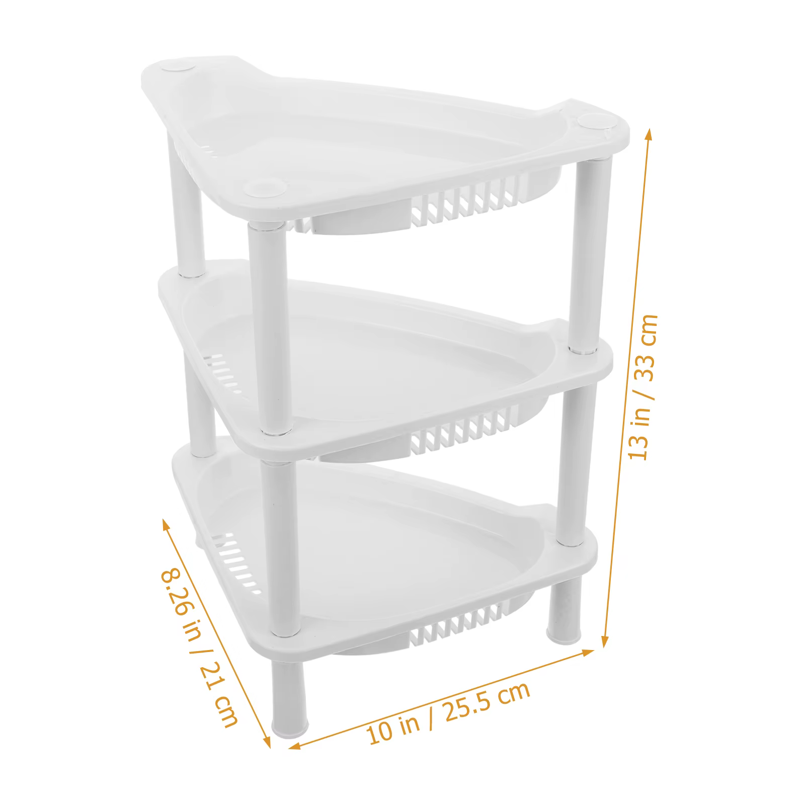 Étagères de rangement en plastique à 3 niveaux, support ganizer, salle de bains, cuisine, support de