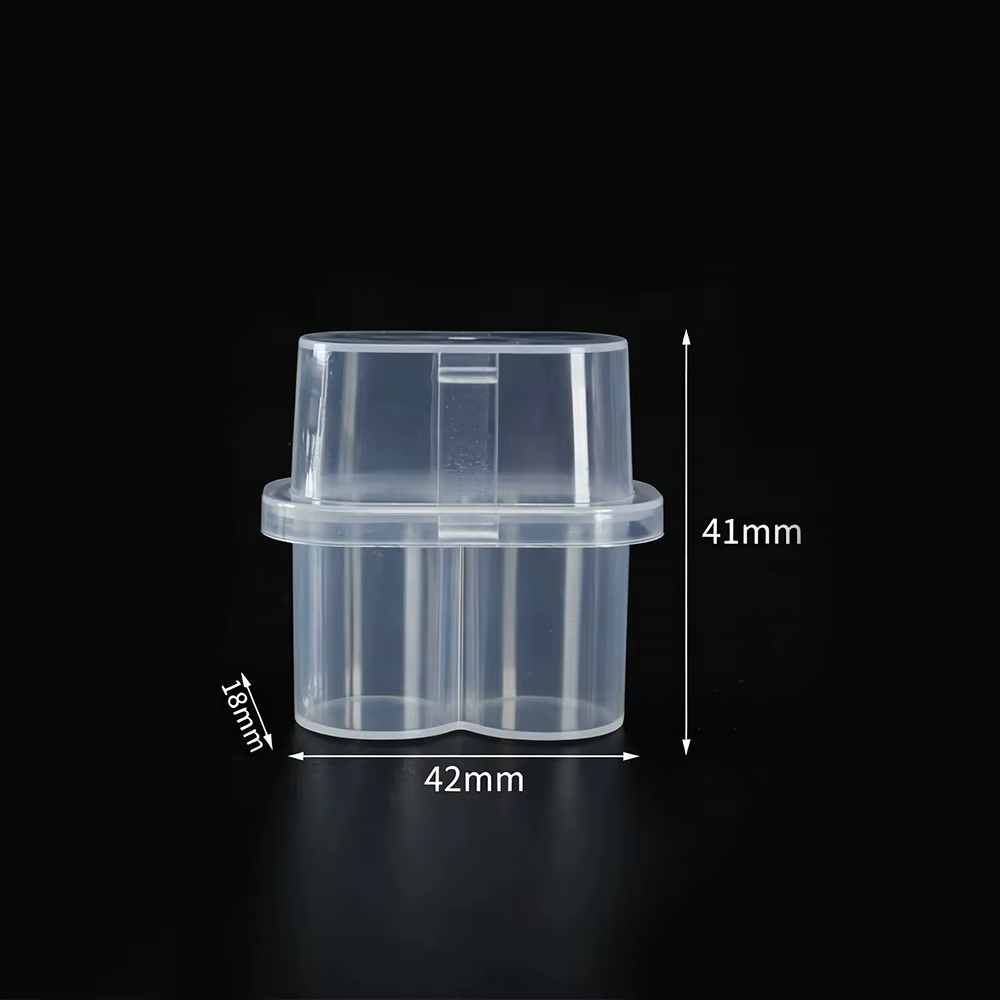 Boîte de rangement pour peptides, étui à 2 compartiments pour flacons de pénicilline, organisateur d