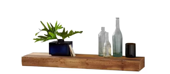Étagère murale rustique de 60 pouces, étagère flottante en bois naturel pour cheminée, étagère pour 