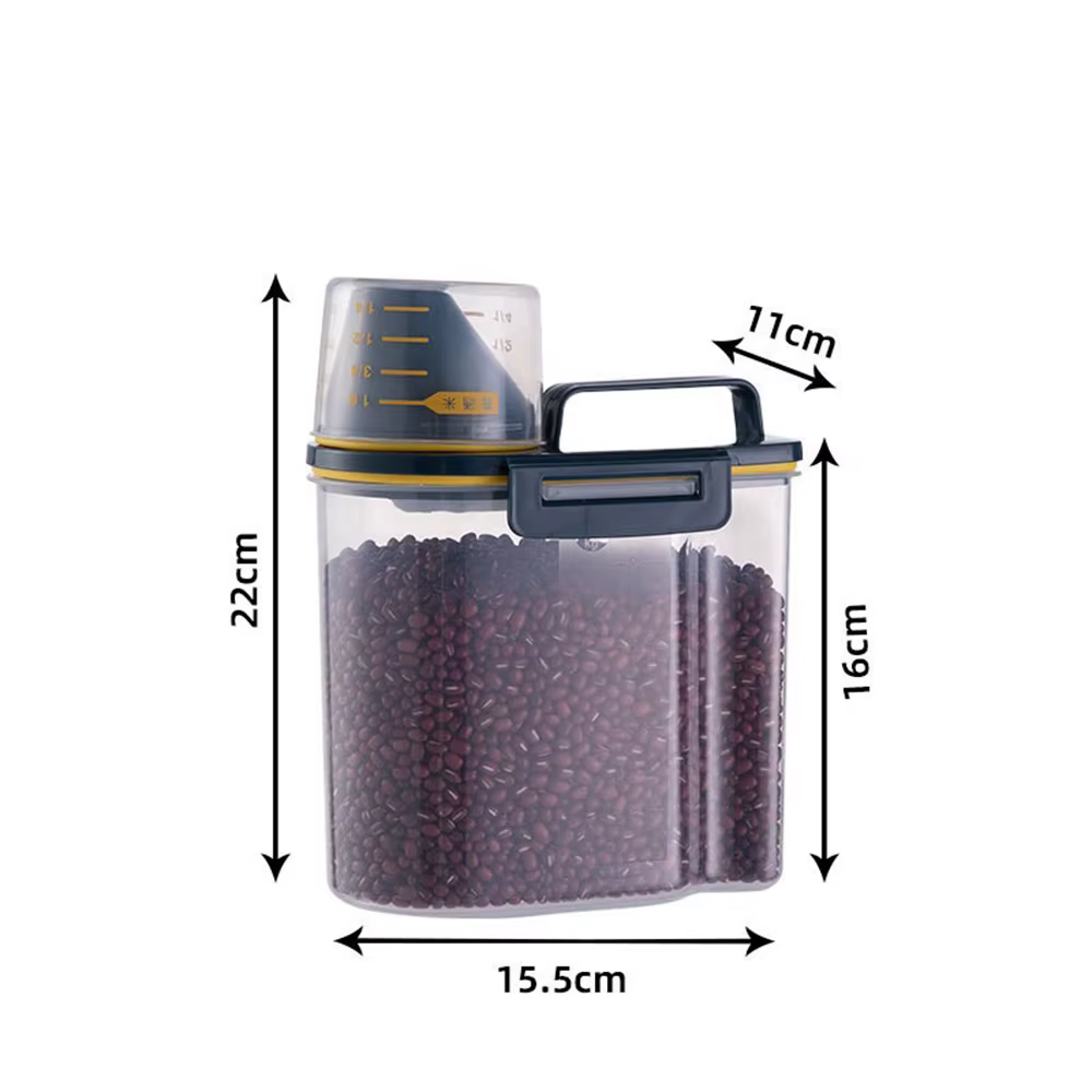 Seau de stockage de nourriture pour chien de 1.5kg/2kg, récipient de stockage scellé pour aliments p