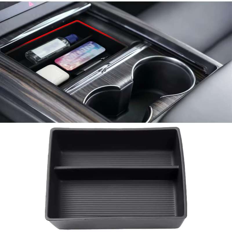 Compatible avec l'organisateur de console Tesla Model X/Model S 2021-2024, stockage de console centr