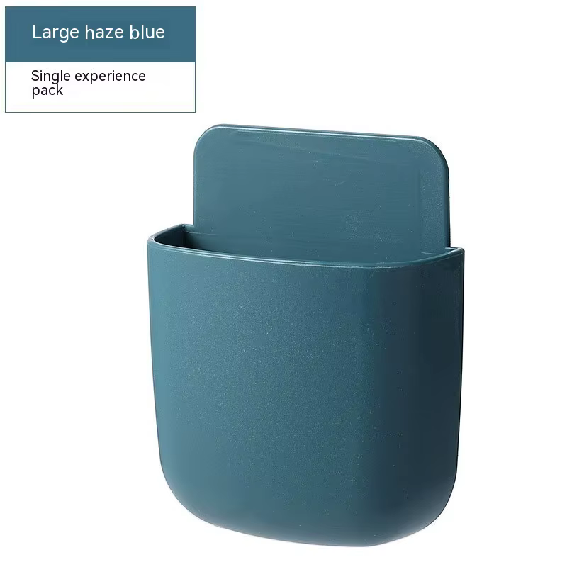 Boîte de rangement murale, support de prise de téléphone portable, support de télécommande, étui org
