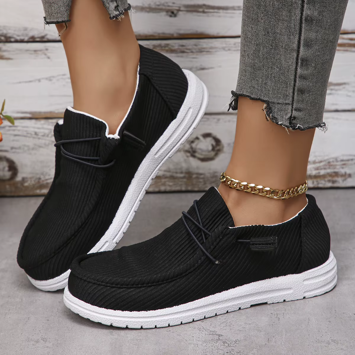 Chaussures en toile femmes été espadrilles décontractées femmes respirant tissu mocassins plate-form
