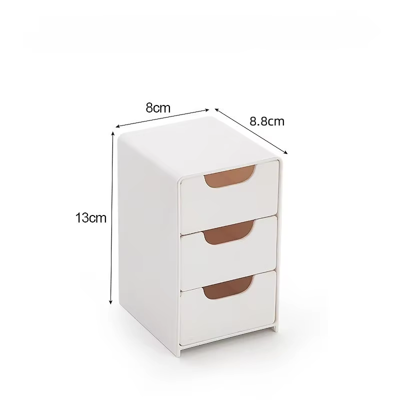 Organisateur de bureau chic à 3 niveaux avec tiroirs – Idéal pour les fournitures de bureau, le rang