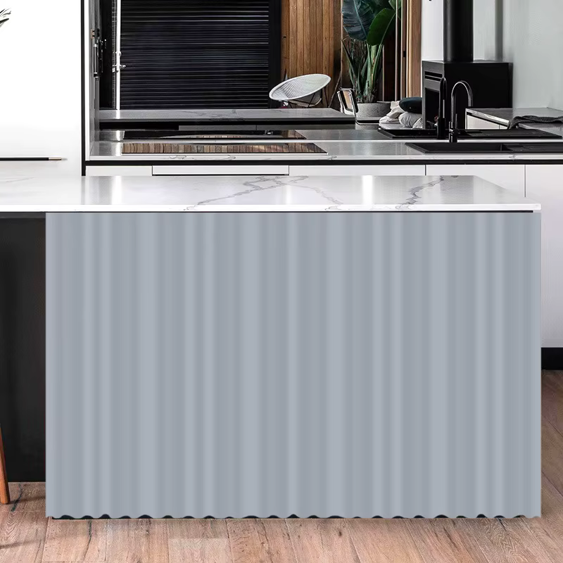 Ins court armoires de cuisine rideau auto-adhésif couverture plaine ombre rideau maison intérieur ri