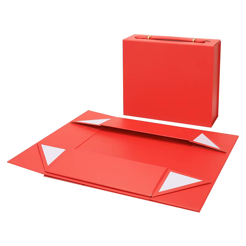 Grande boîte pliante à main, boîte d'emballage pour vêtements imprimés, boîtes à chaussures, boîte-c