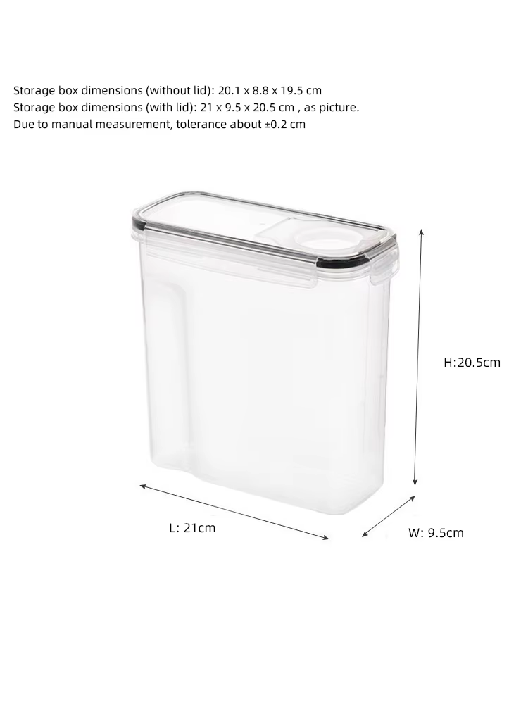 Boîte de rangement hermétique pour cuisine 2,5/3,6/4L, boîte de rangement pour céréales, boîte de ra
