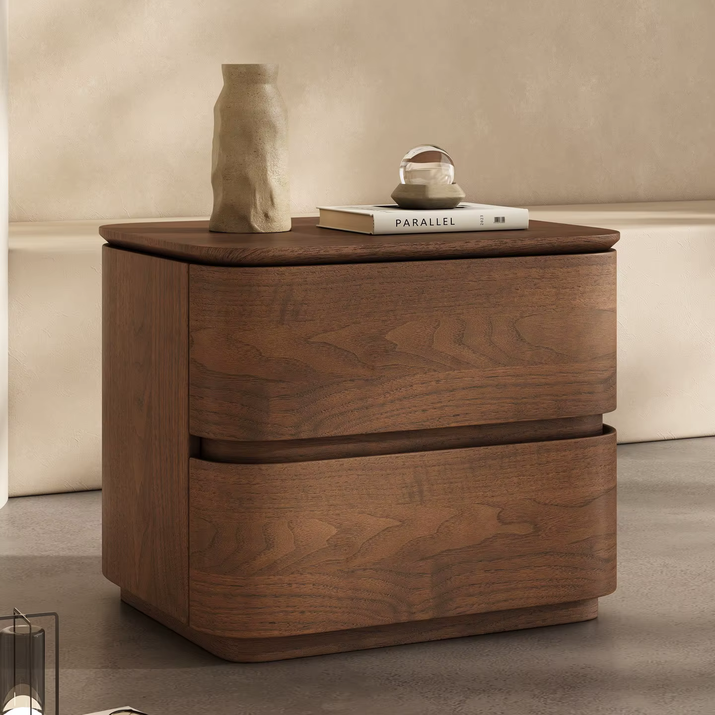 Table de chevet avec tiroirs, rangement créatif, table de chevet nordique moderne, style italien min
