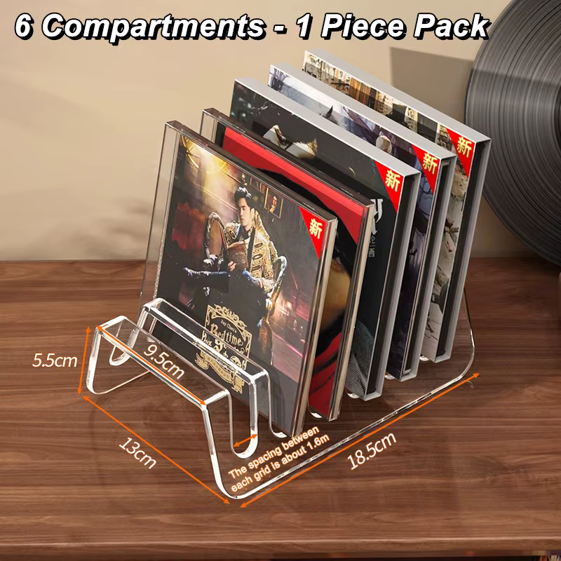 Étagère à CD, Étagère d'exposition d'albums, Étagère de rangement transparente pour disques et casse