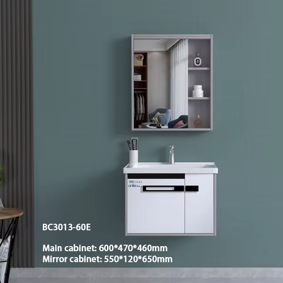 Meubles de rangement de luxe pour évier de 80CM, toilettes au Design moderne, vanité peinte, armoire