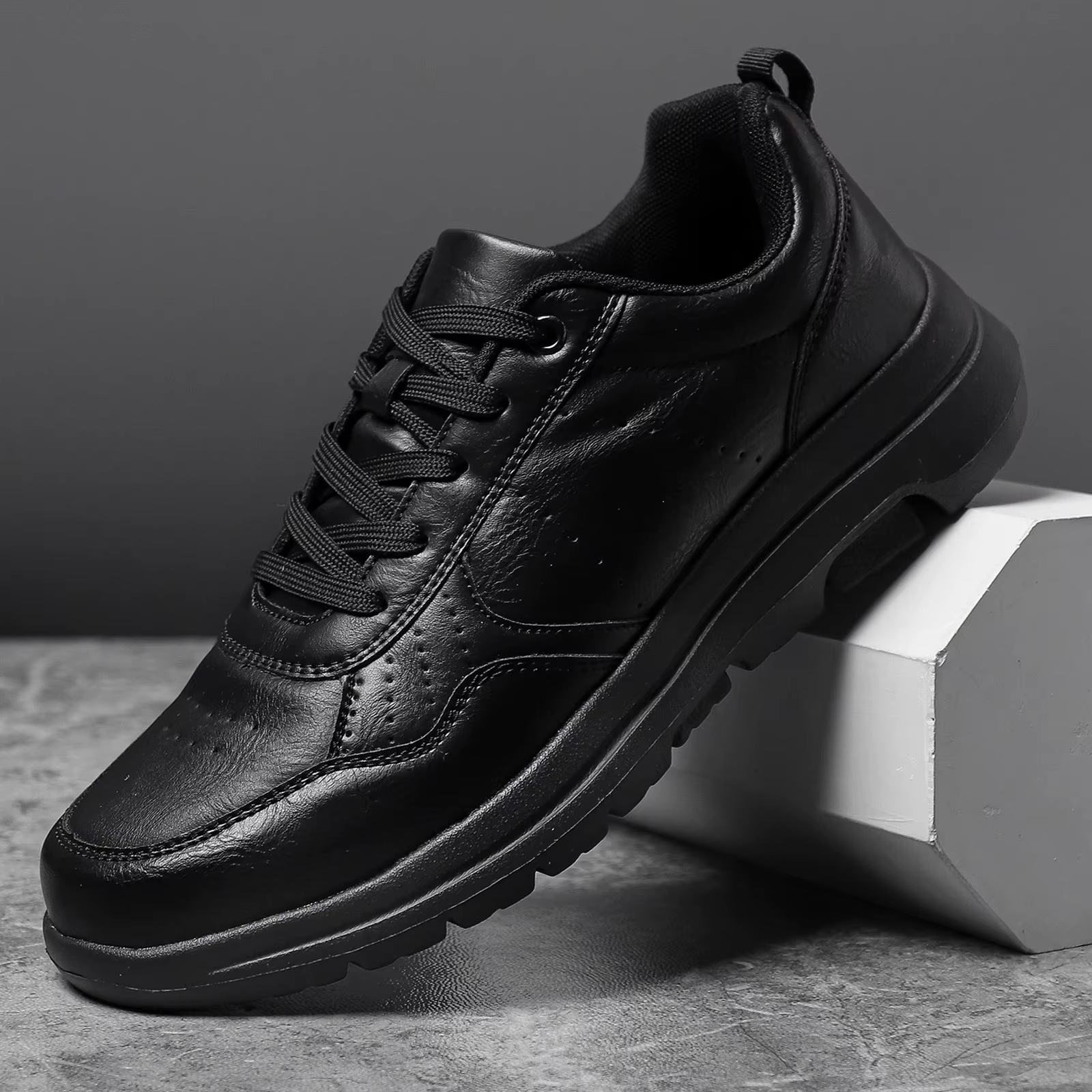 Chaussures en cuir pour hommes d'affaires mocassins souples chaussures décontractées confortables po