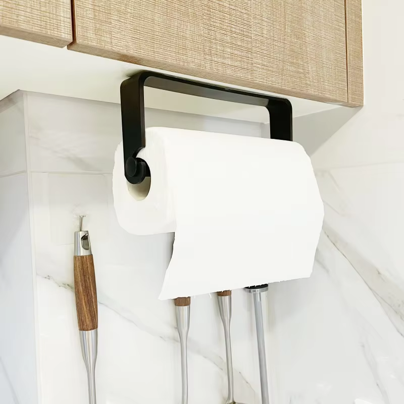 Porte-serviettes en papier de cuisine, cintre adhésif pour mouchoirs, distributeur de rouleaux de pa