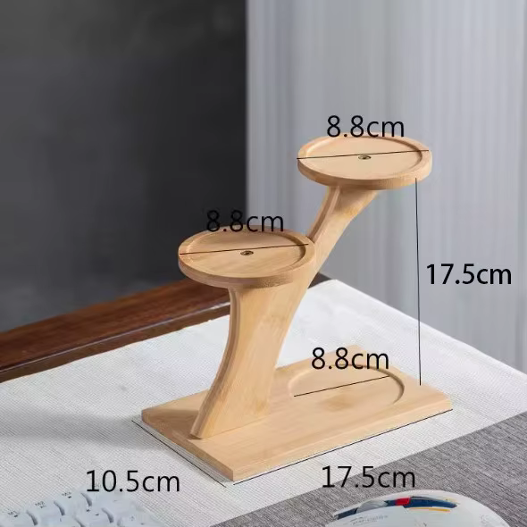 Support en bambou, étagère en bambou pour la maison/le bureau, design compact, parfait pour la décor