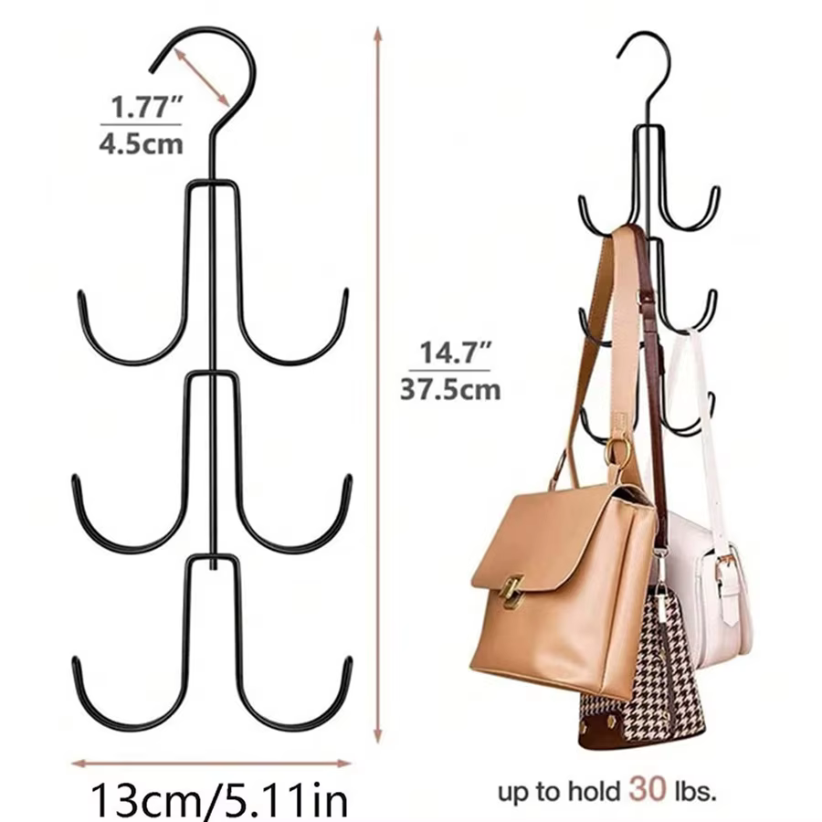1 pièces cintre rotatif chapeau cravate ceinture sac crochets de rangement cintre multi-fonctionnel