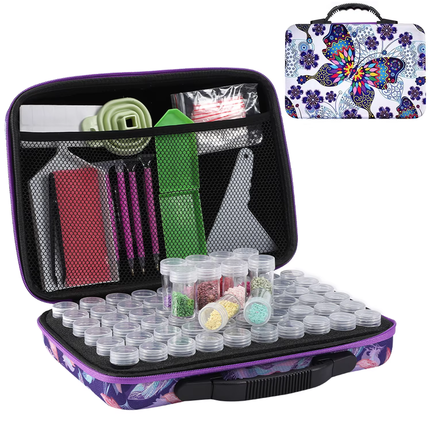 Boîtes de rangement pour peinture au diamant à 30 compartiments, accessoires et outils pour la peint