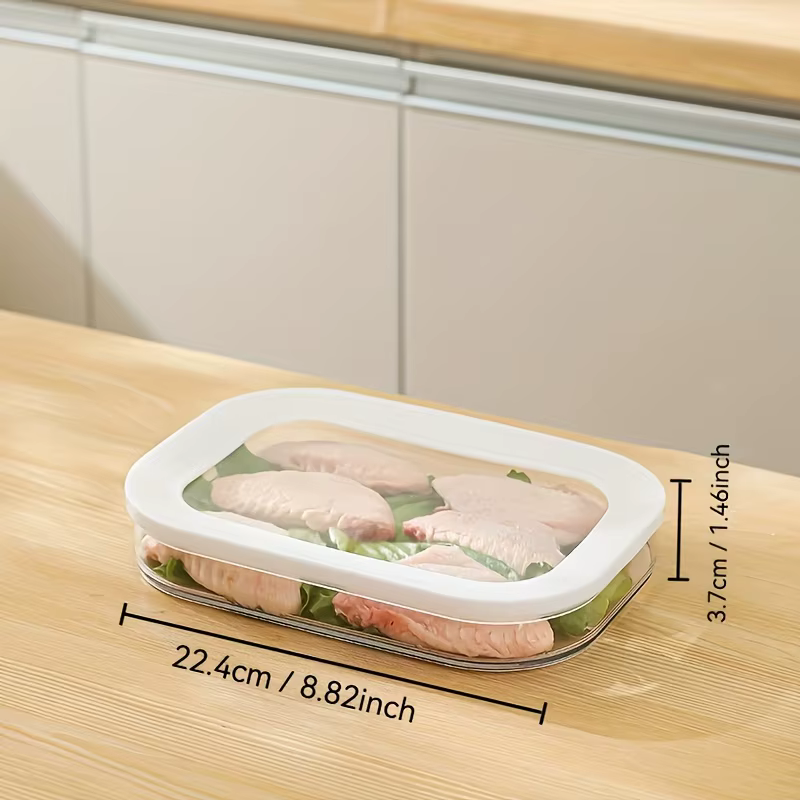 Récipient à viande pour réfrigérateur, récipients de stockage empilables pour coupes froides avec co
