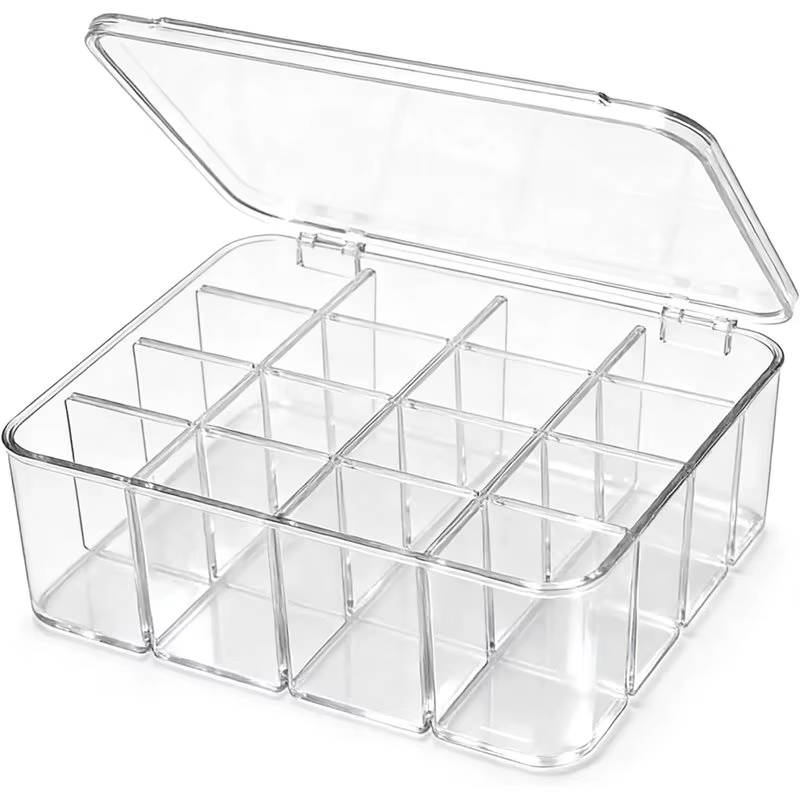 Boîte de rangement VELIF-Tie pour chaussettes, sous-vêtements, 16 compartiments, boîte de rangement 