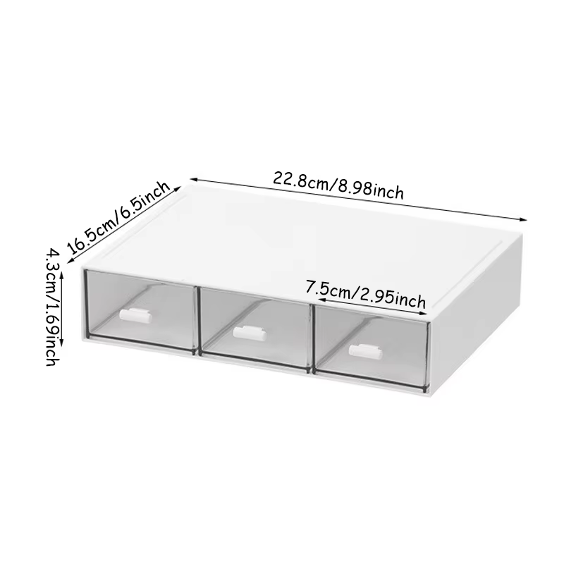 Boîte de rangement de bureau, boîte de rangement de bureau de type tiroir, rangement de sachets de t