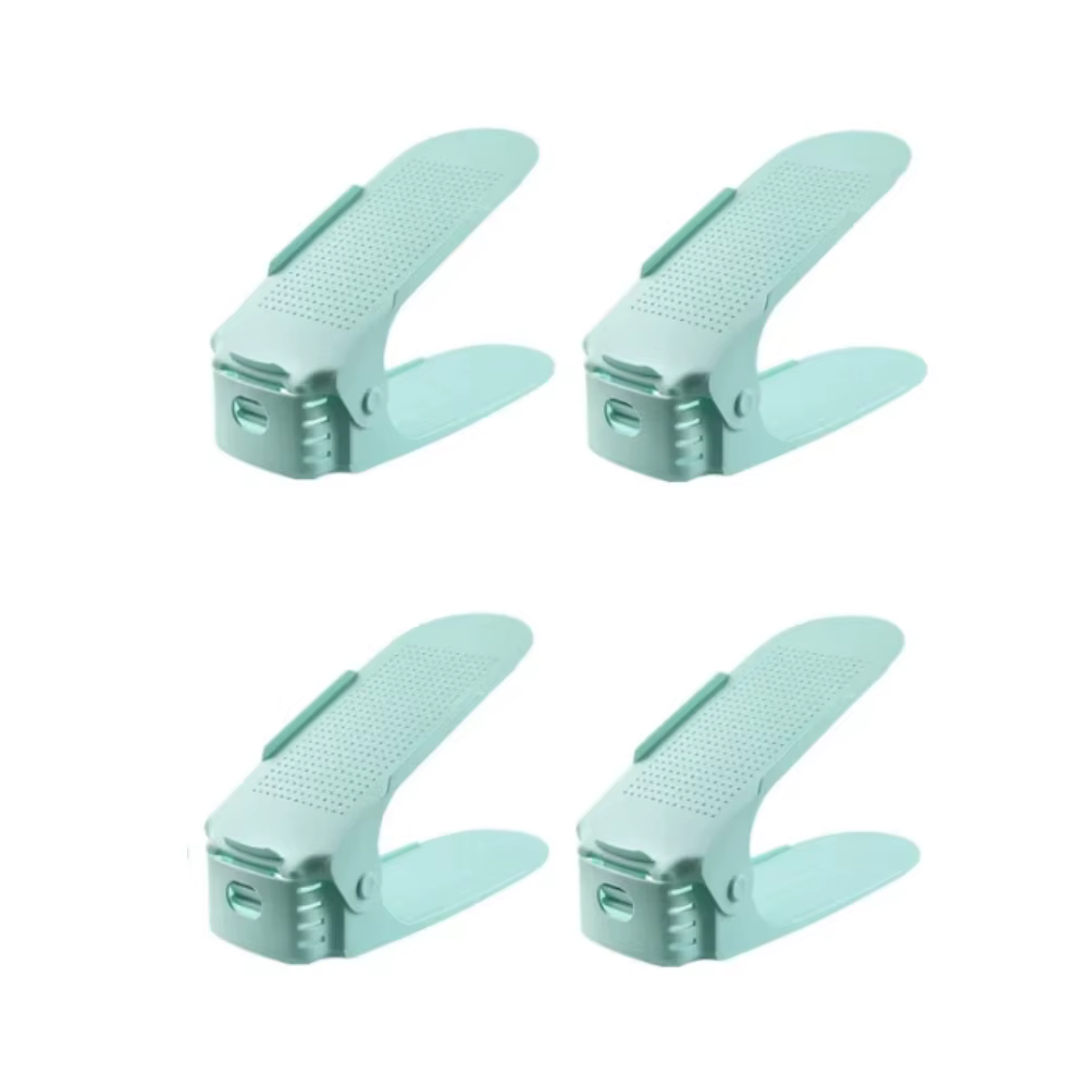Lot de 4 organiseurs de chaussures, support réglable pour chaussures, range-chaussures empilable dou