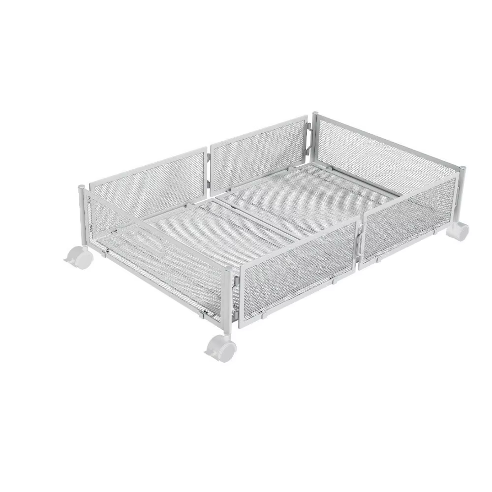 Conteneurs de rangement sous lit grande capacité, pliables avec roulettes, bacs de rangement pour co
