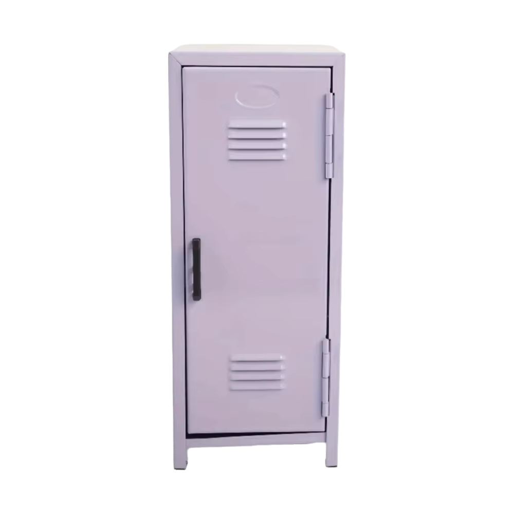 Armoire de rangement pour maquillage en fer, armoire verticale à deux niveaux, boîte de rangement ve