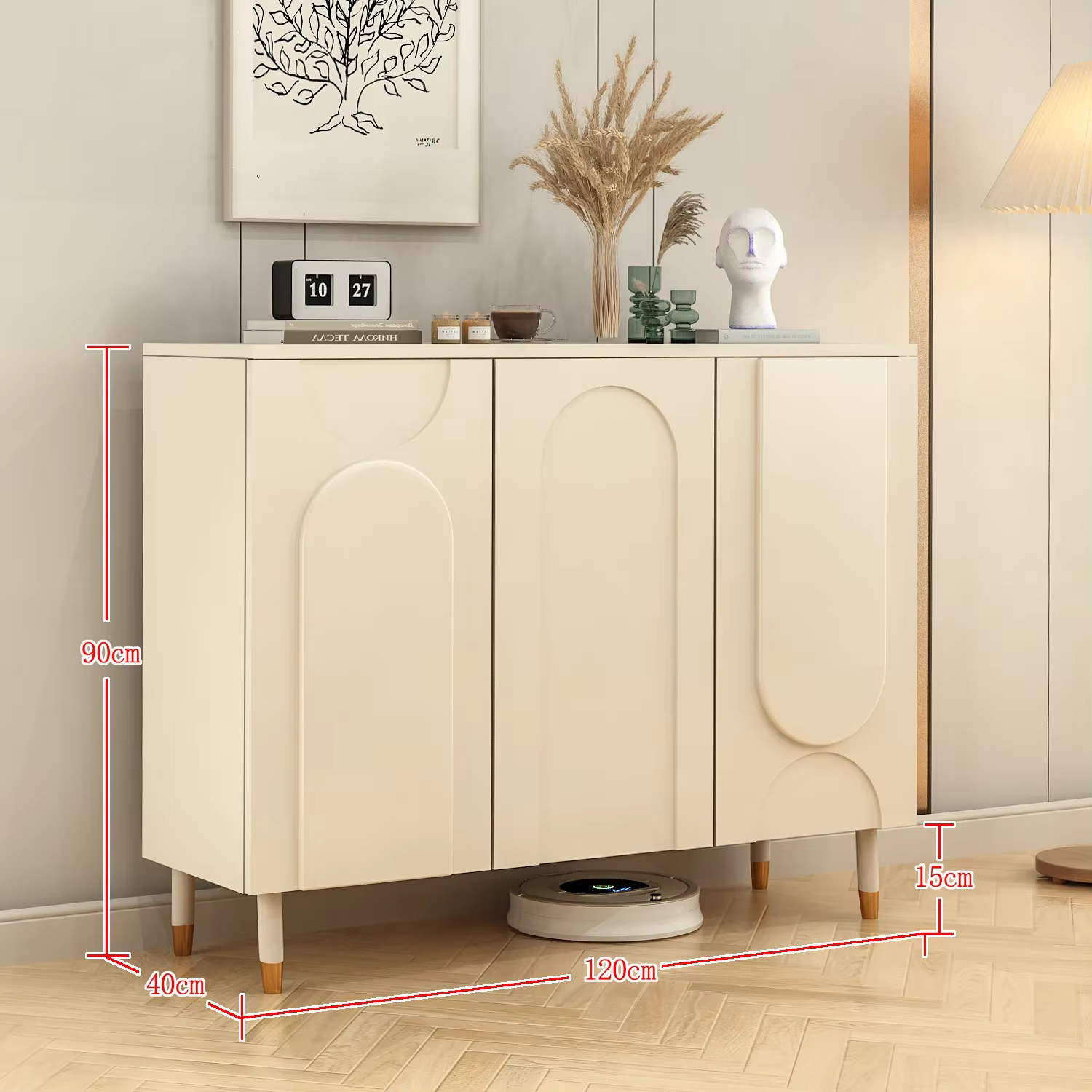 Armoire de salon sur pied, espace Simple, tiroirs de rangement, grand vitrine Mobile, meubles portab