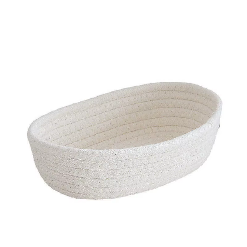 Mir de rangement tissé à la main en ULde coton, rangement de jouets pour enfants, boîte à cosmétique