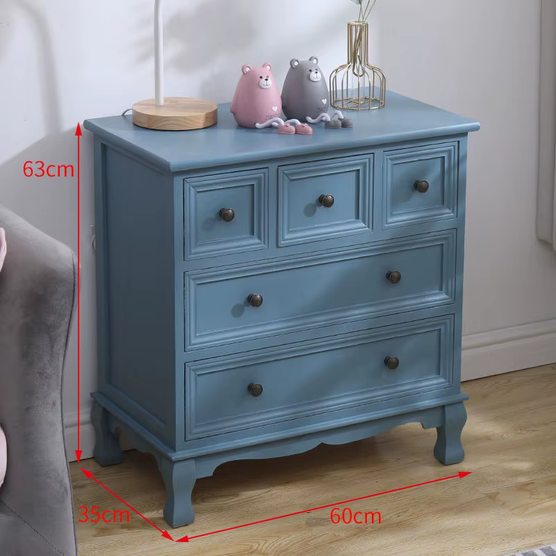 Commode en bois massif, casiers de rangement américains, salon, chambre à coucher, armoire d'angle d