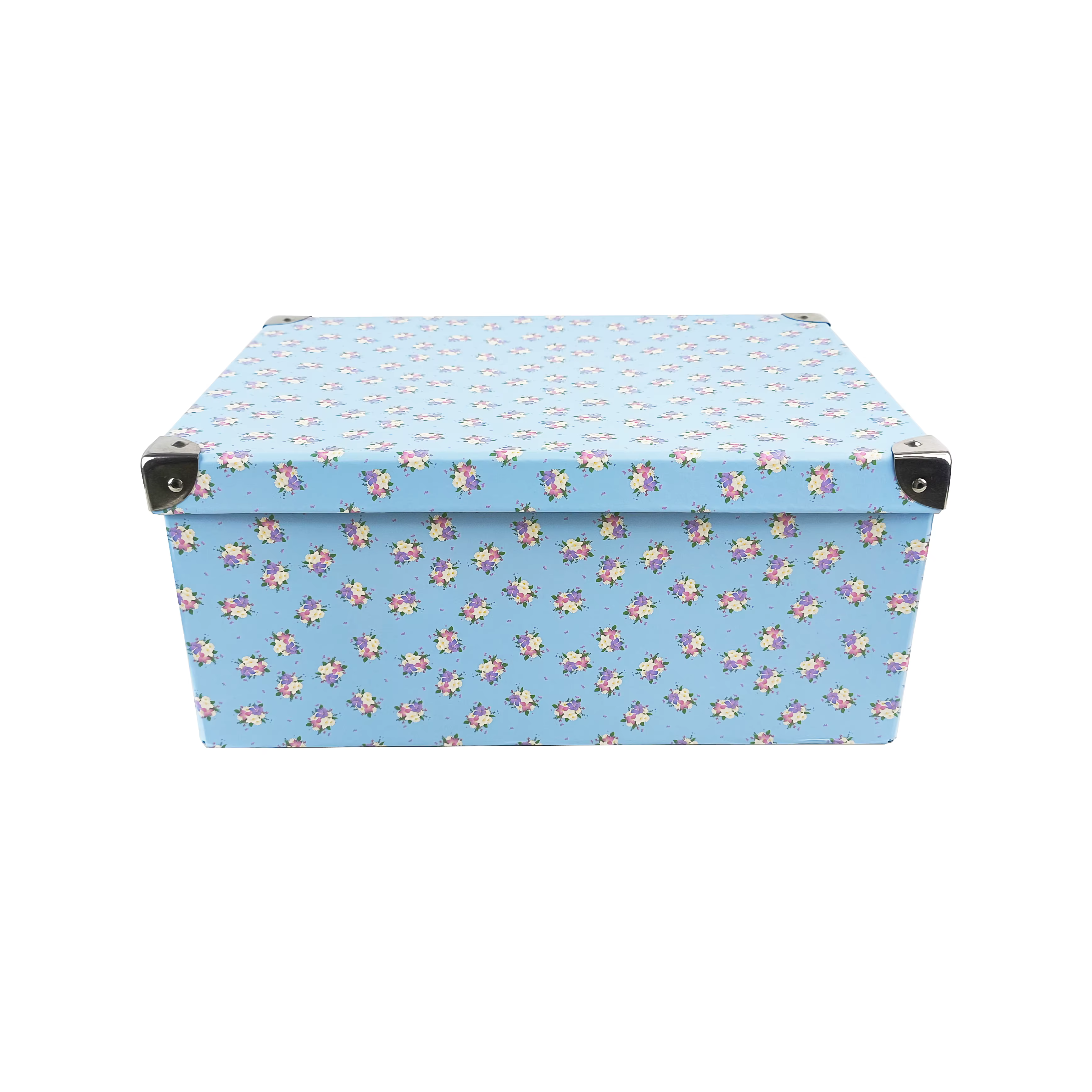 Boîtes de rangement pliables à motifs floraux, coins renforcés avec poignées, organisateur pliable p