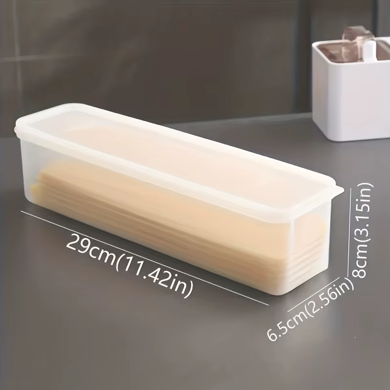 Récipient à pâtes hermétique avec couvercle, boîte de rangement pour spaghetti, boîte de stockage de