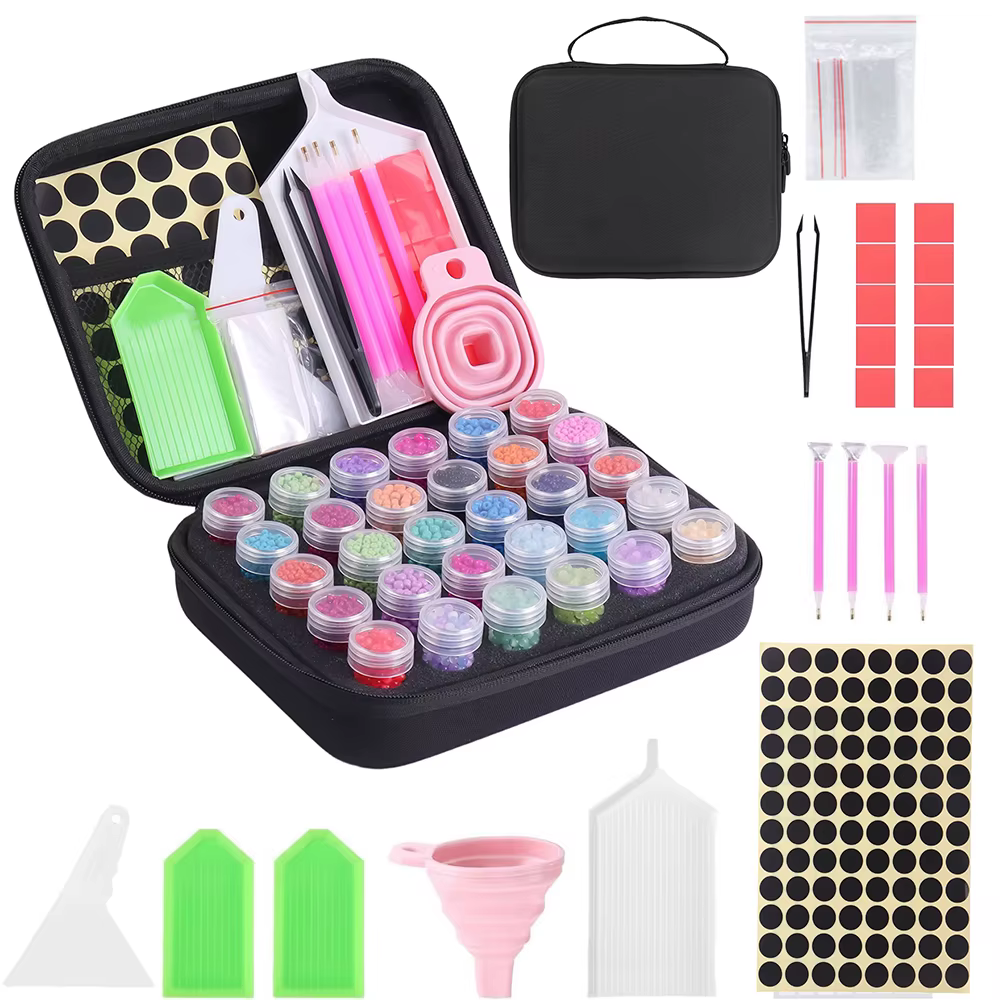 Boîtes de rangement pour peinture au diamant, 30 compartiments, kits d'accessoires pour peinture au
