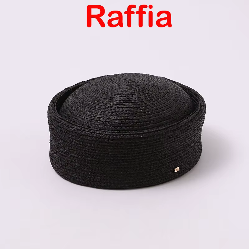 Chapeaux en paille raphia naturelle pour hommes et femmes, style rétro français, pour l'été, la plag