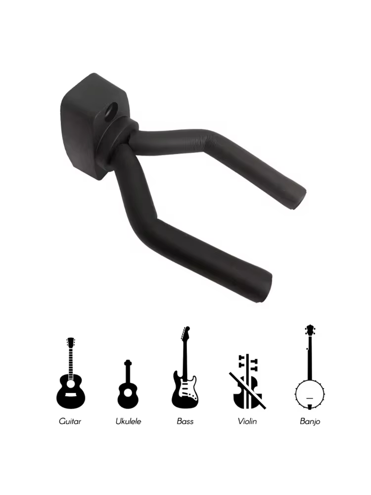 JEHolder-Crochet de support mural pour guitares, basse, ukulélé, accessoires de cordes