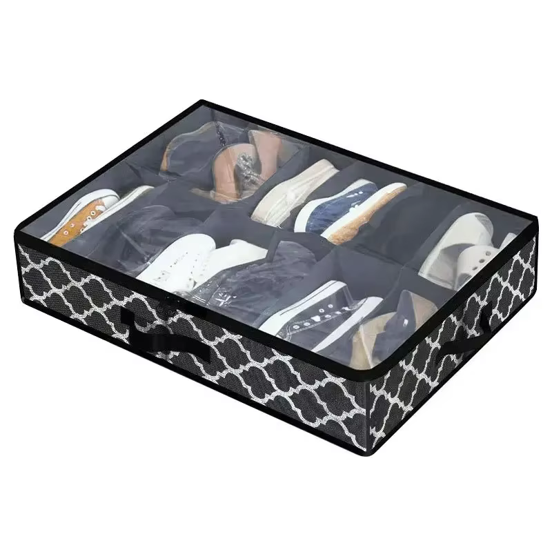 1 pièce Boîtes de rangement pliables pour chaussures sous le lit, Organisateur de chaussures sous le