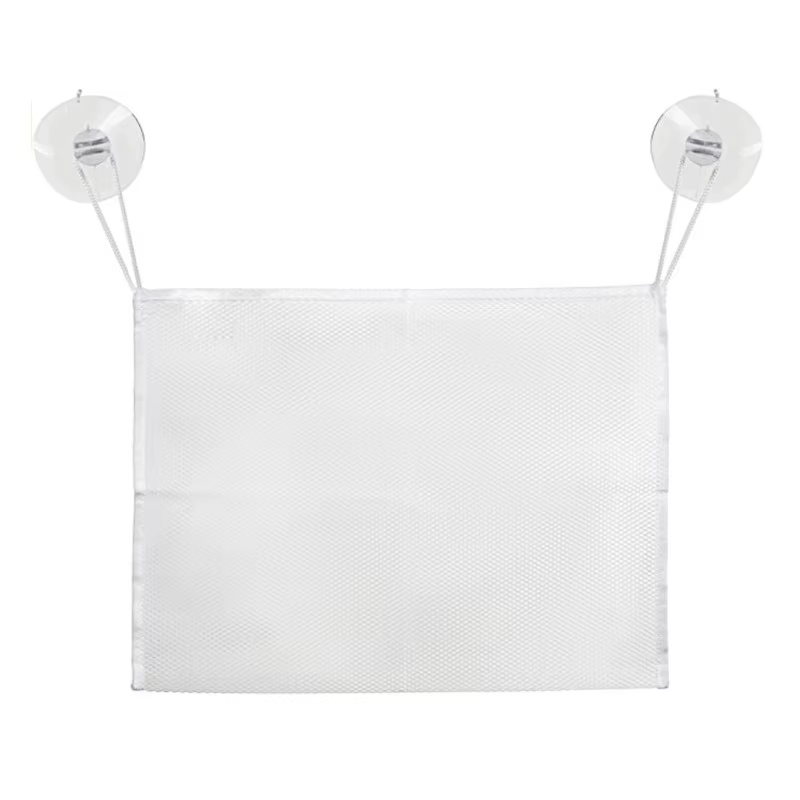 Filet de rangement pour jouets de bain pour enfants, sac en filet d'angle pour baignoire, organisate