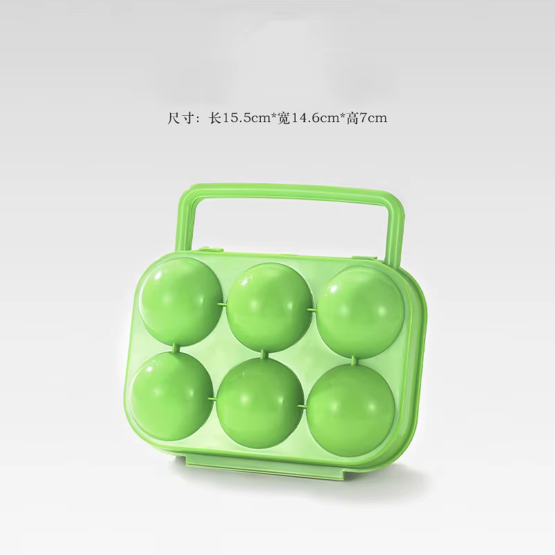 Boîte de rangement pour œufs à 6/12 compartiments, en plastique, portable, pour la cuisine, les piqu
