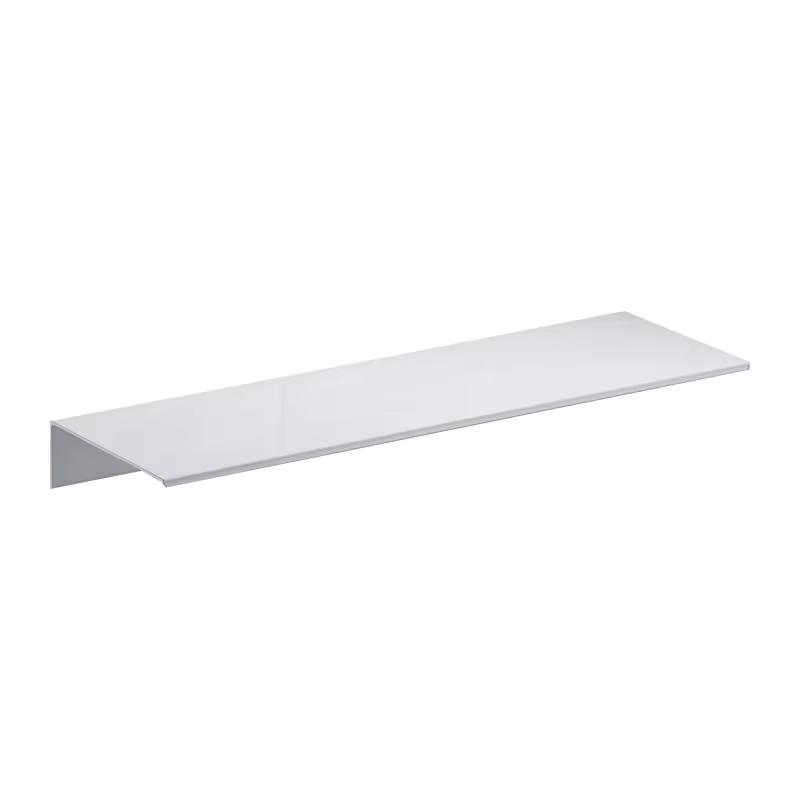 Support de rangement de douche, espace en aluminium blanc, étagère murale, planche suspendue, rebord