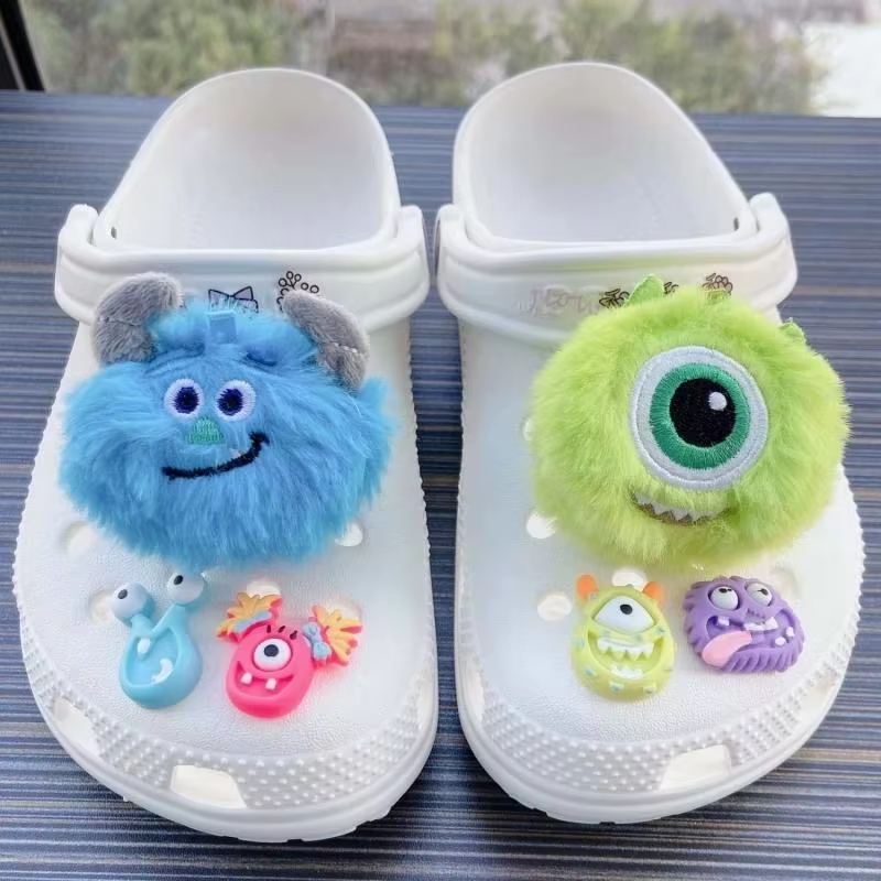 Ensemble de breloques de chaussures de dessin animé Disney Monsters University, 6 pièces, pour décor