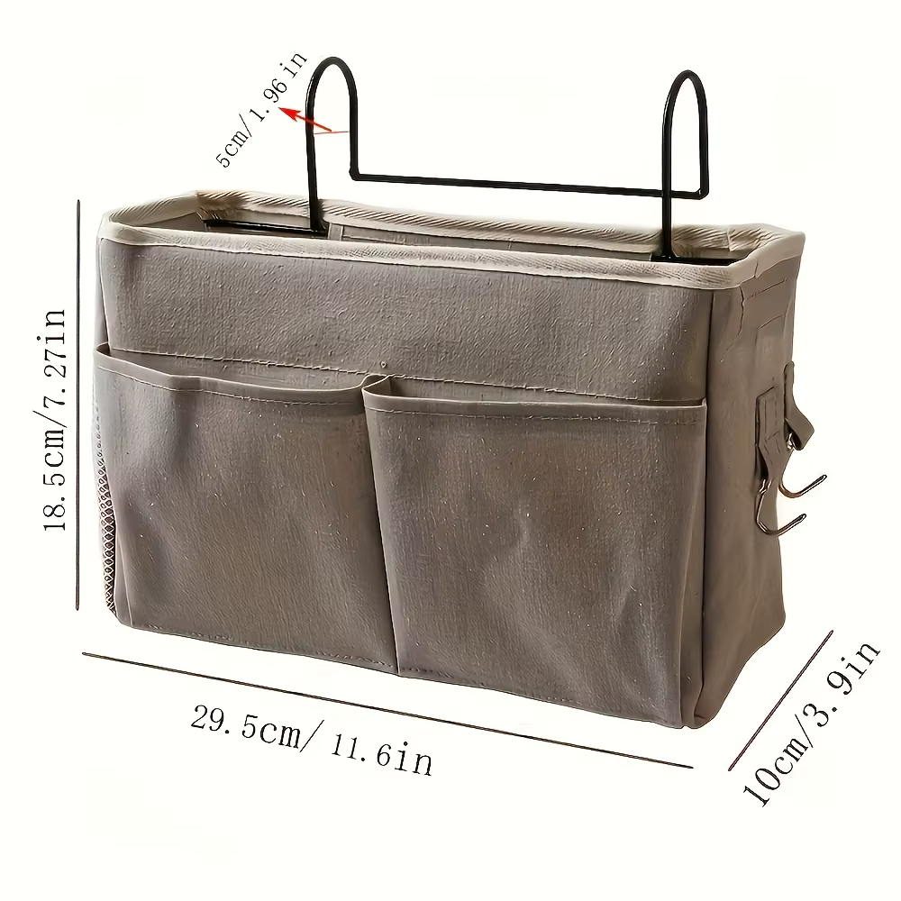 Organisateur de rangement mural en tissu multi-poches pour sous le lit, dortoir, chambre d'étudiant,