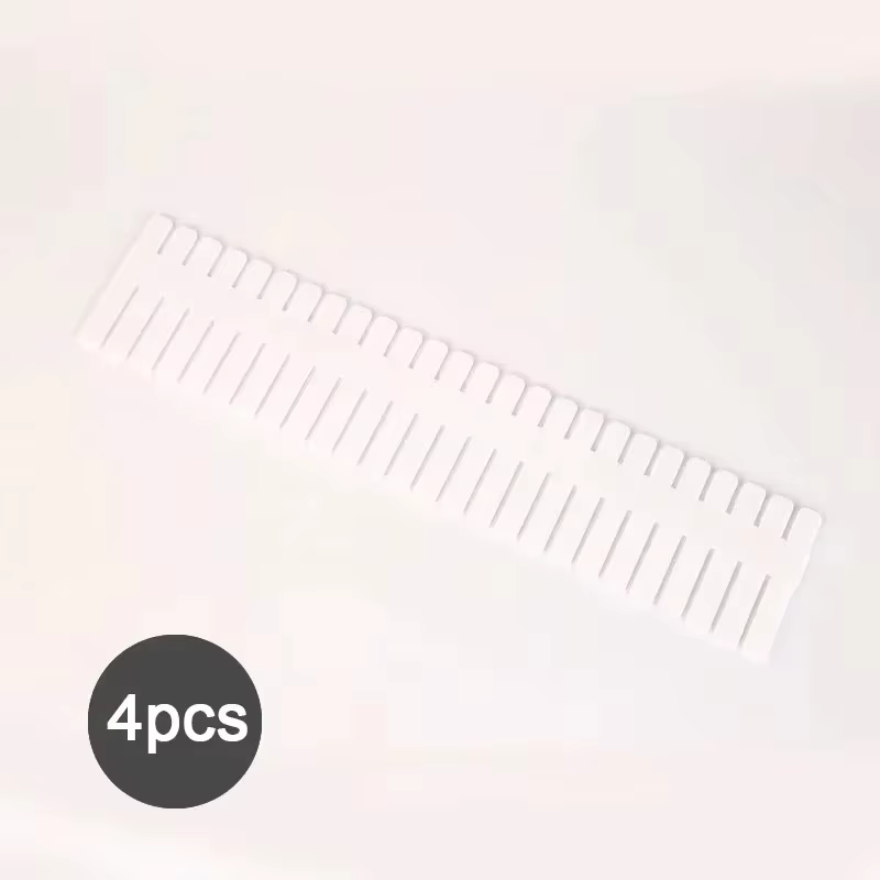 Diviseurs de tiroirs multifonctionnels réglables en plastique pour armoires de rangement domestiques