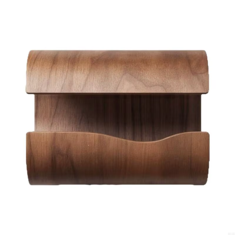Boîte rangement élégante en bois pour papier soie, capacité, parfaite pour décoration maison le