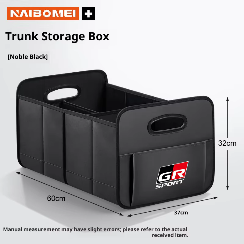 Boîte de rangement de coffre de voiture, sac de rangement de grande capacité en cuir pour Toyota GR 