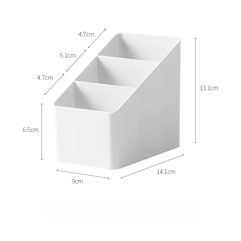 Boîte de rangement de bureau, boîte de rangement multifonctionnelle en plastique pour cosmétiques, c